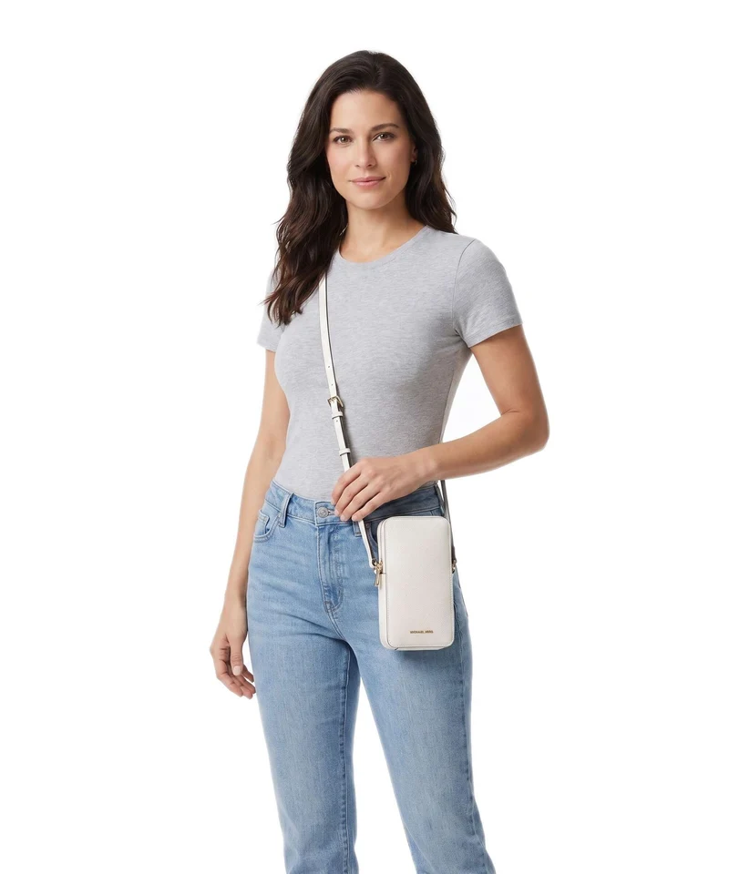 Michael Kors Jet Set Small Handytasche eggshell