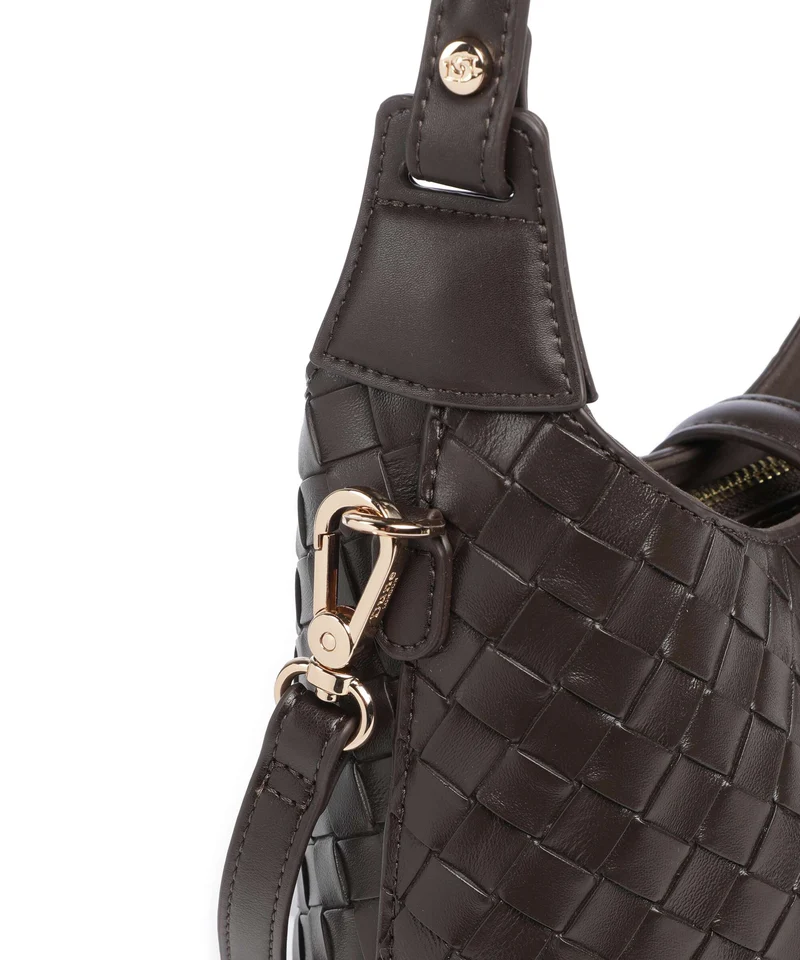 Dune London Dorset Schultertasche dark brown