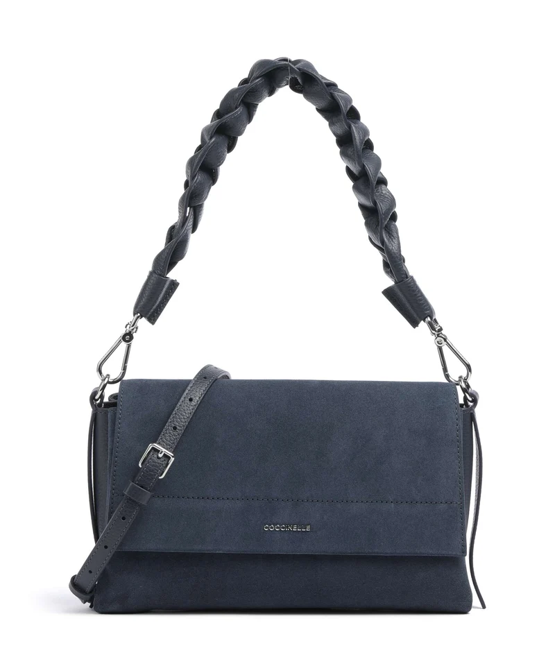 Coccinelle Boheme Suede Schultertasche midnight blue