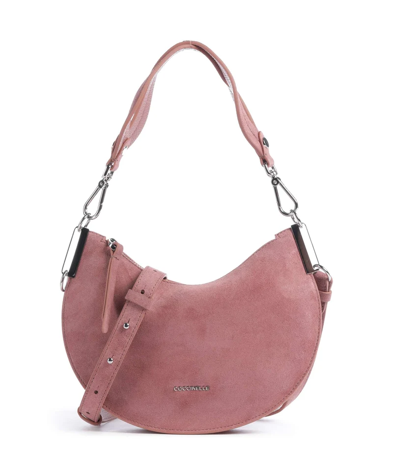 Coccinelle Sunup Suede Schultertasche winter rose