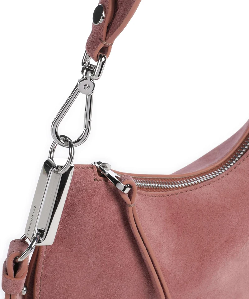 Coccinelle Sunup Suede Schultertasche winter rose