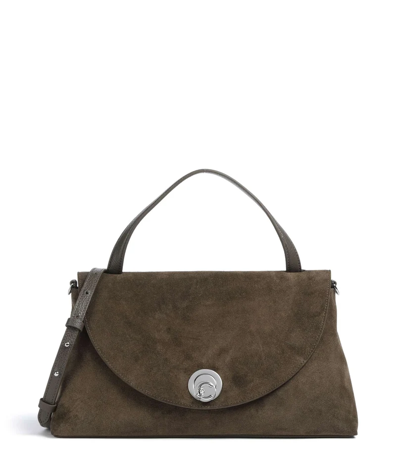 Coccinelle Nikla Suede Handtasche fango