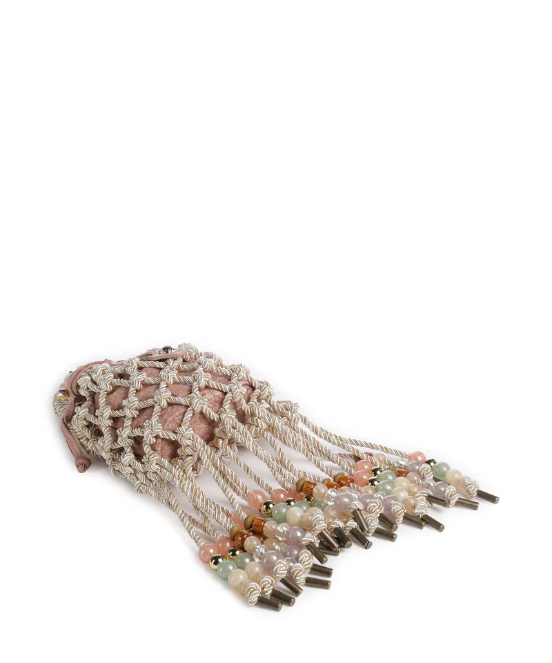 Kurt Geiger Macrame Mini Umhängetasche cream