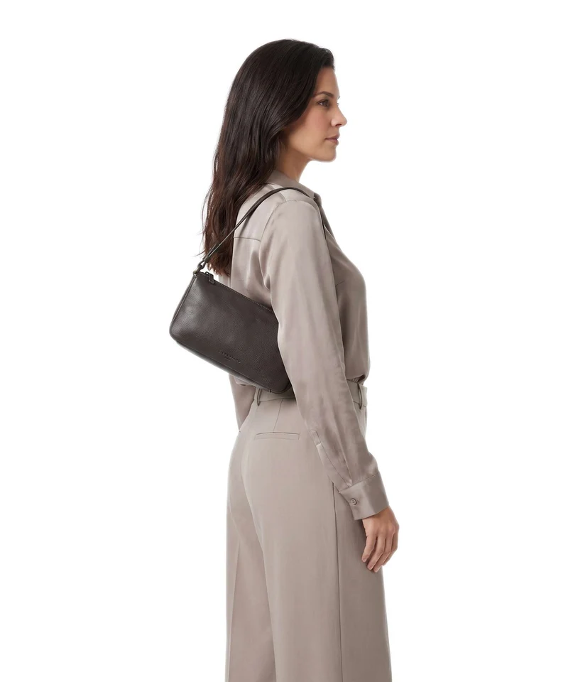 Liebeskind Ryker Cow Natural Schultertasche deep soil