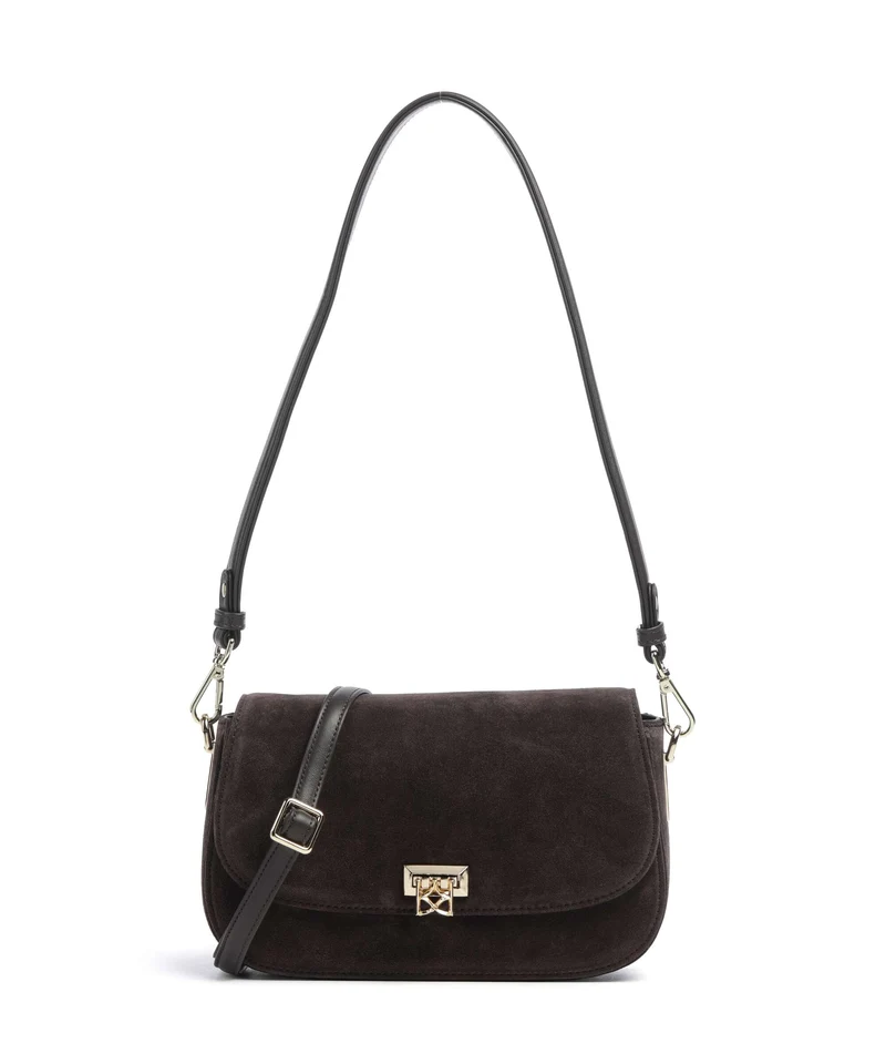 Kazar Elisee Schultertasche dark brown