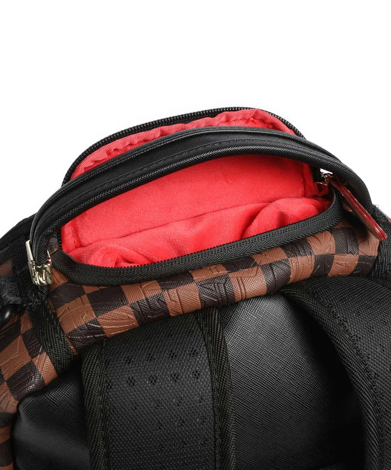 Sprayground Embossed Check Brown Rucksack multicolour