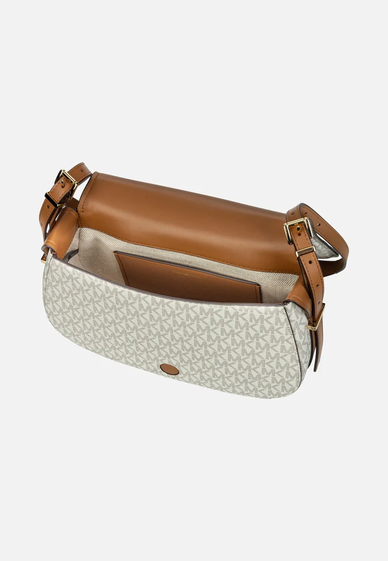 Lydia MD Flap MK SIG Vanilla/Acorn - Saddle Bag