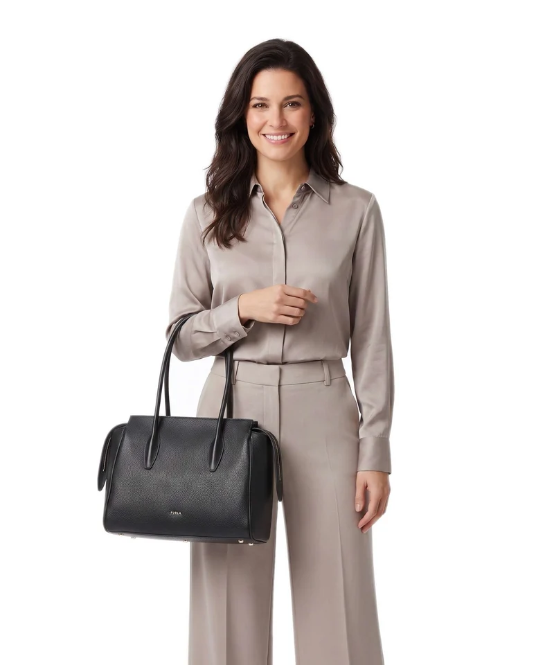 Furla Ambra L Shopper nero