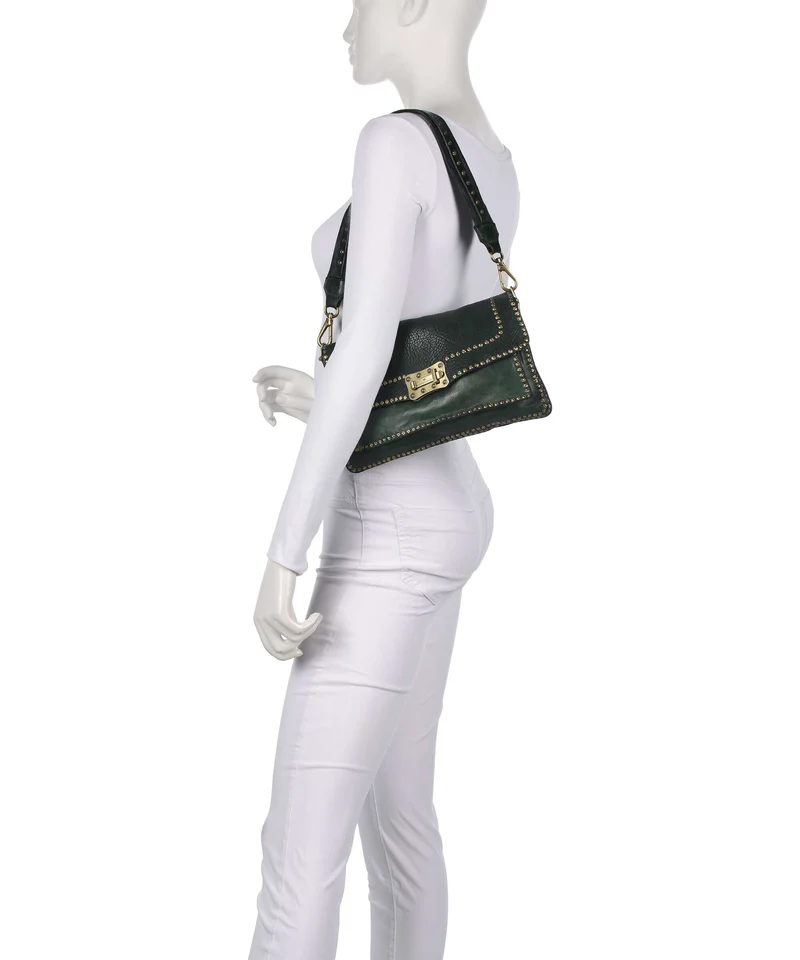 Campomaggi Schultertasche green bottle