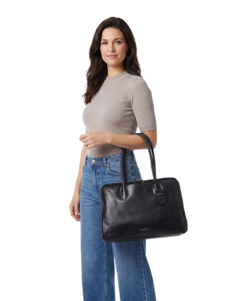Burkely Ledger Shopper black