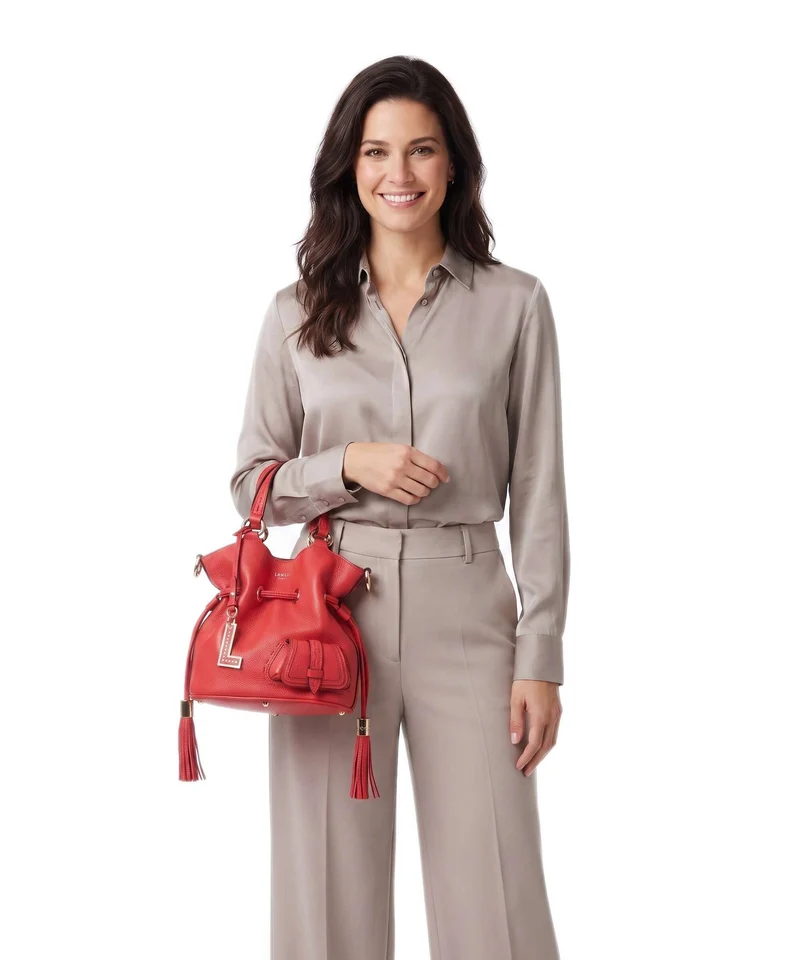 Lancel Premier Flirt S Bucket Handtasche kiss red