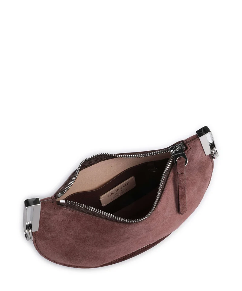 Coccinelle Sunup Suede Schultertasche berry