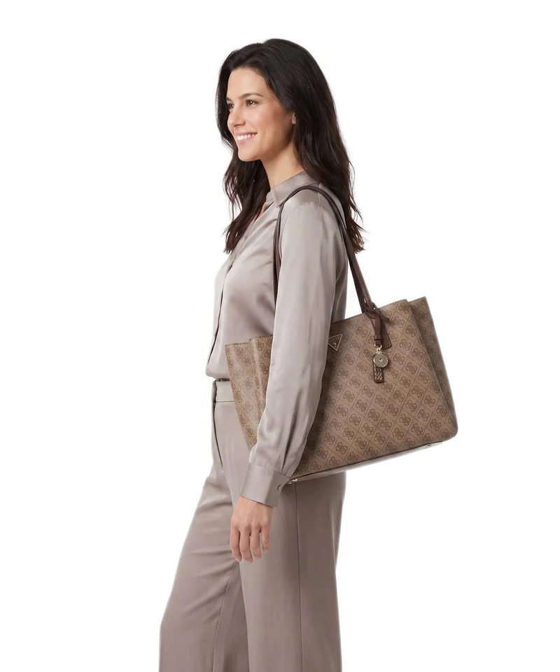 Guess Noelle II Tech Shopper latte logo/brown