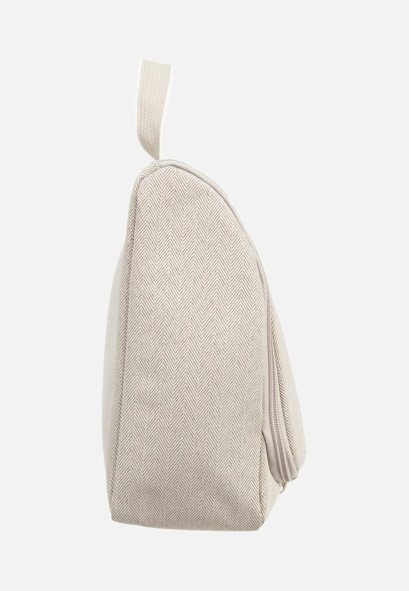 Toiletbag XL Herringbone Sand - Kulturbeutel