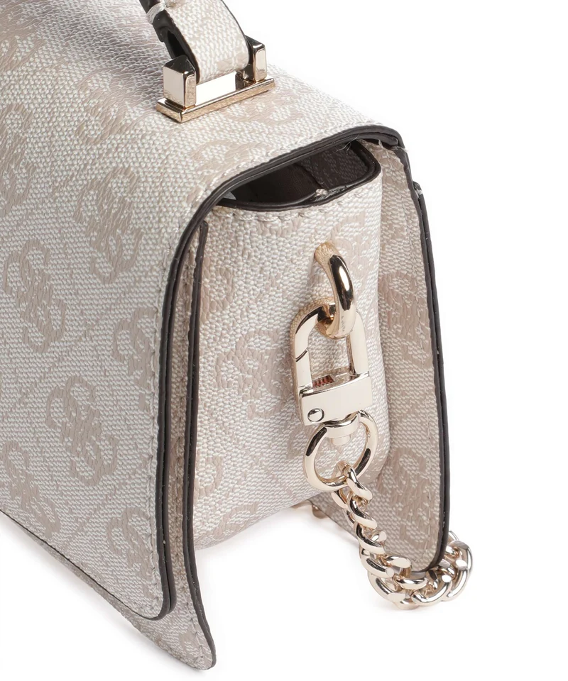 Guess Yvonne Logo Mini Handtasche stone logo