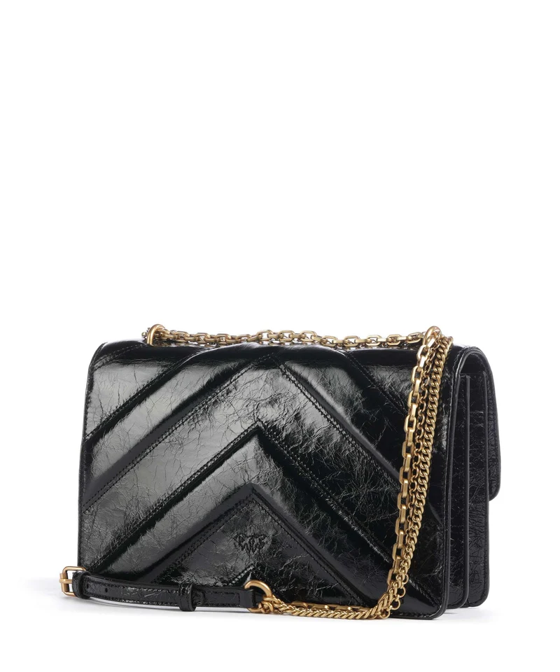 Pinko Love One Classic Schultertasche nero/antique gold