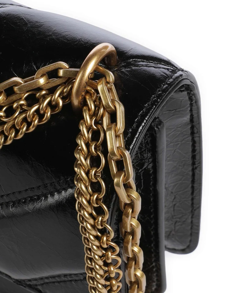 Pinko Love One Mini Schultertasche nero/antique gold