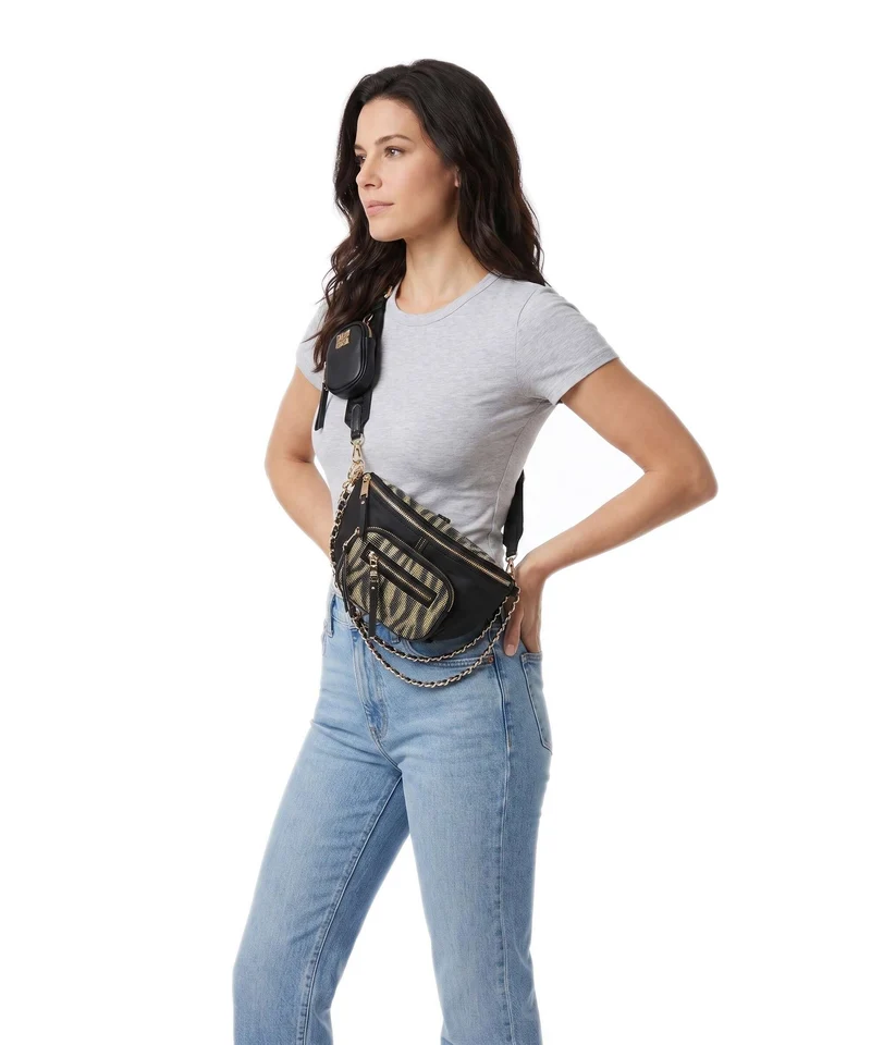 Steve Madden BMAXIMA-S Schultertasche black/zebra