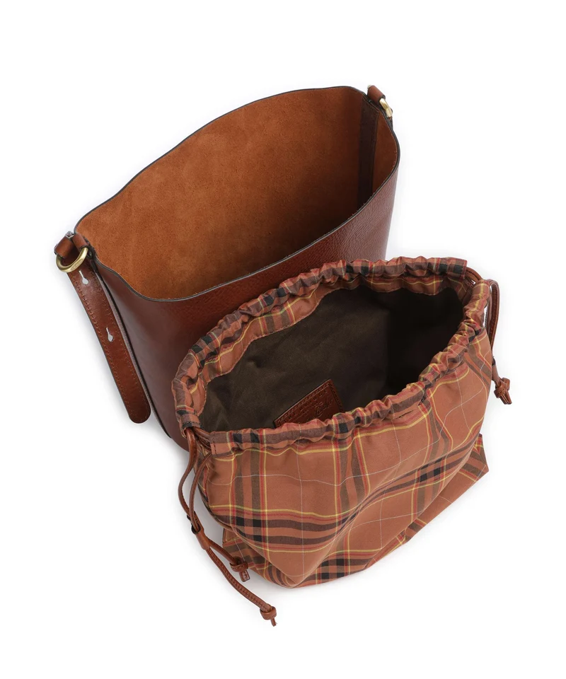 The Bridge Luce Soft Bucket Handtasche marrone