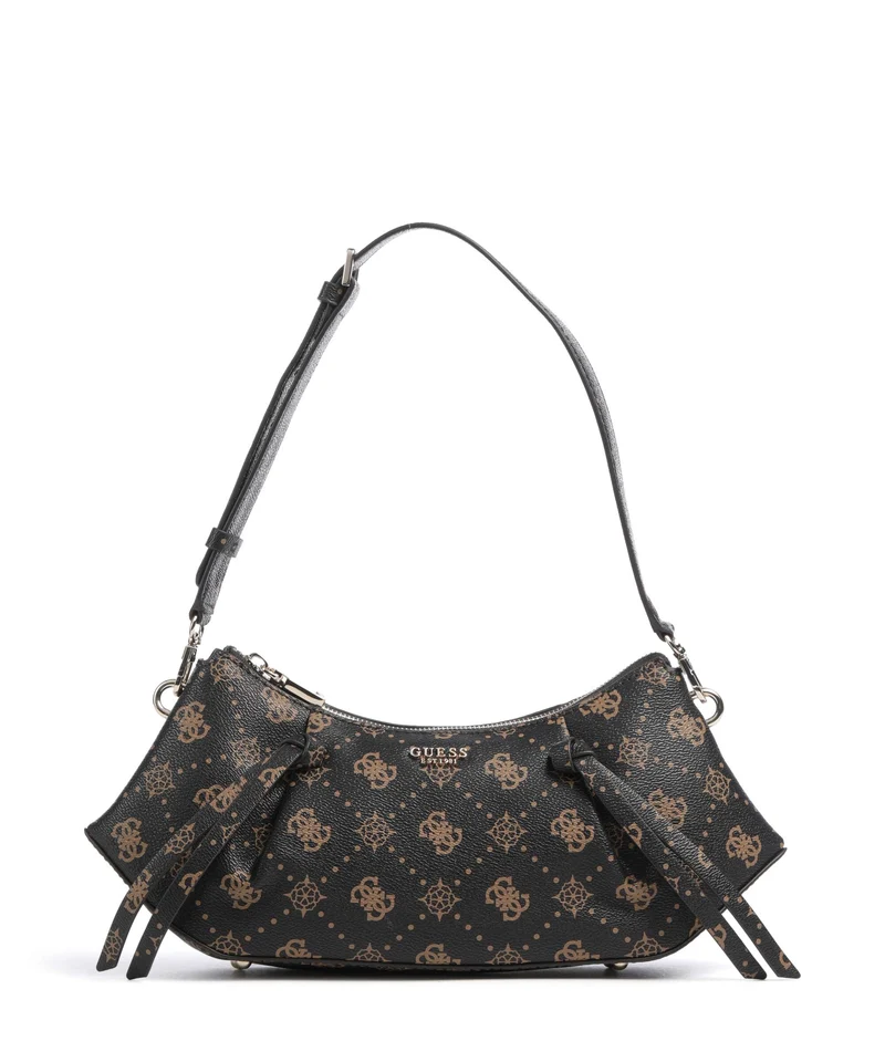 Guess Allegra Logo Schultertasche espresso logo