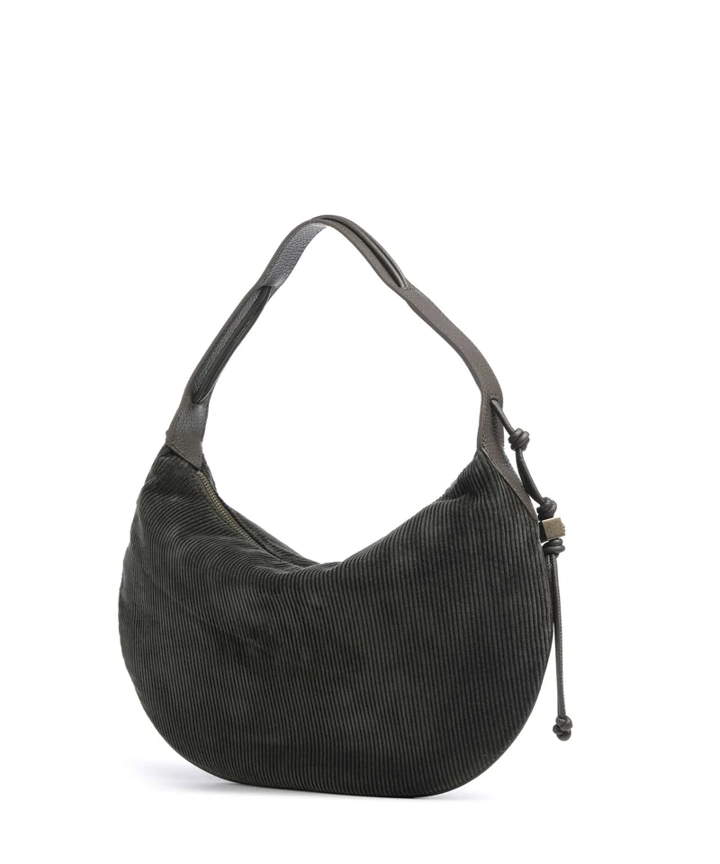 Coccinelle Thess Corduroy Beuteltasche fango