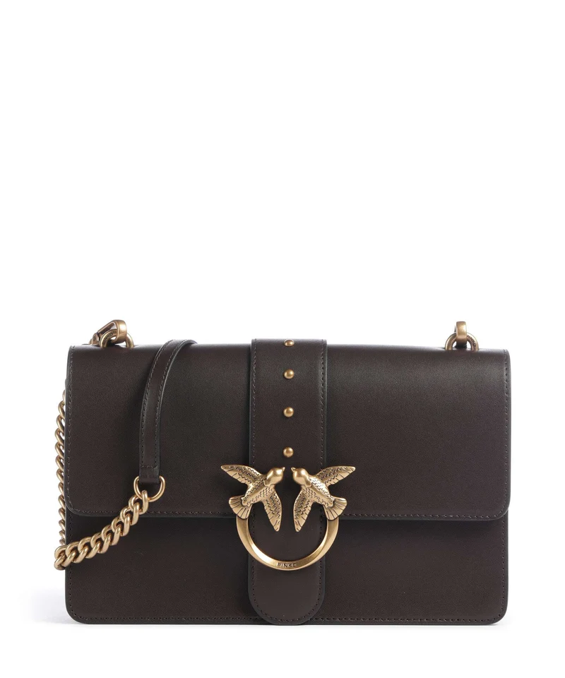 Pinko Love One Classic Umhängetasche marrone marasca/antique gold