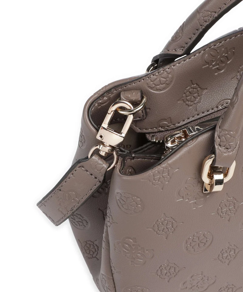 Guess Carmella Handtasche taupe logo