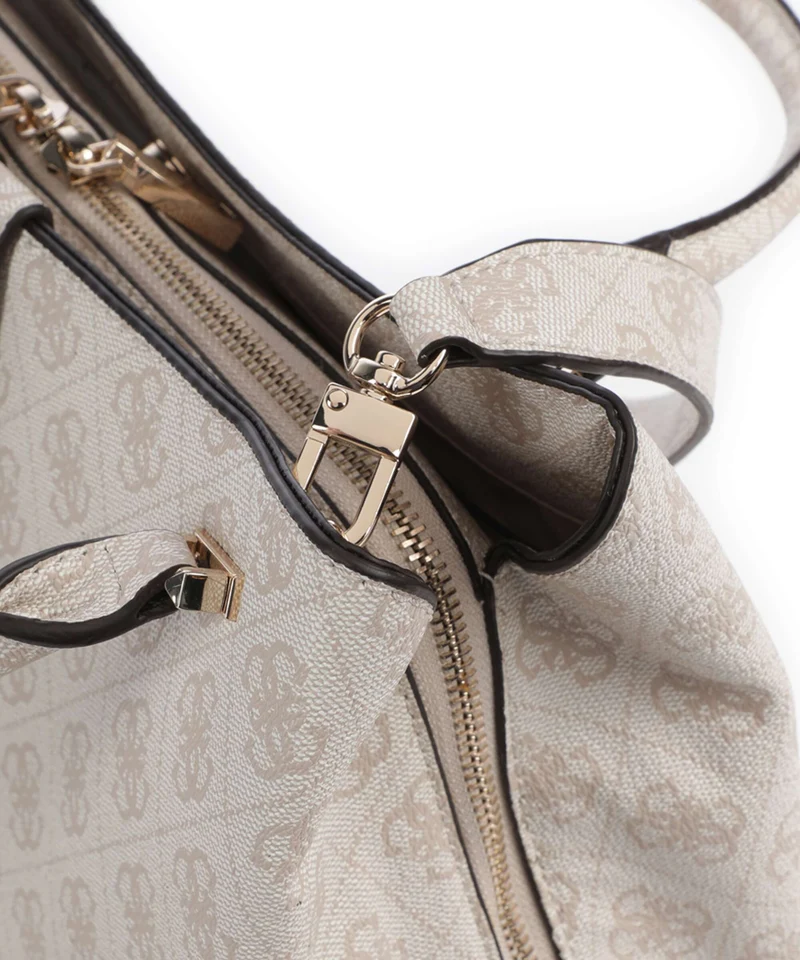 Guess Yvonne Girlfriend Logo Handtasche stone logo