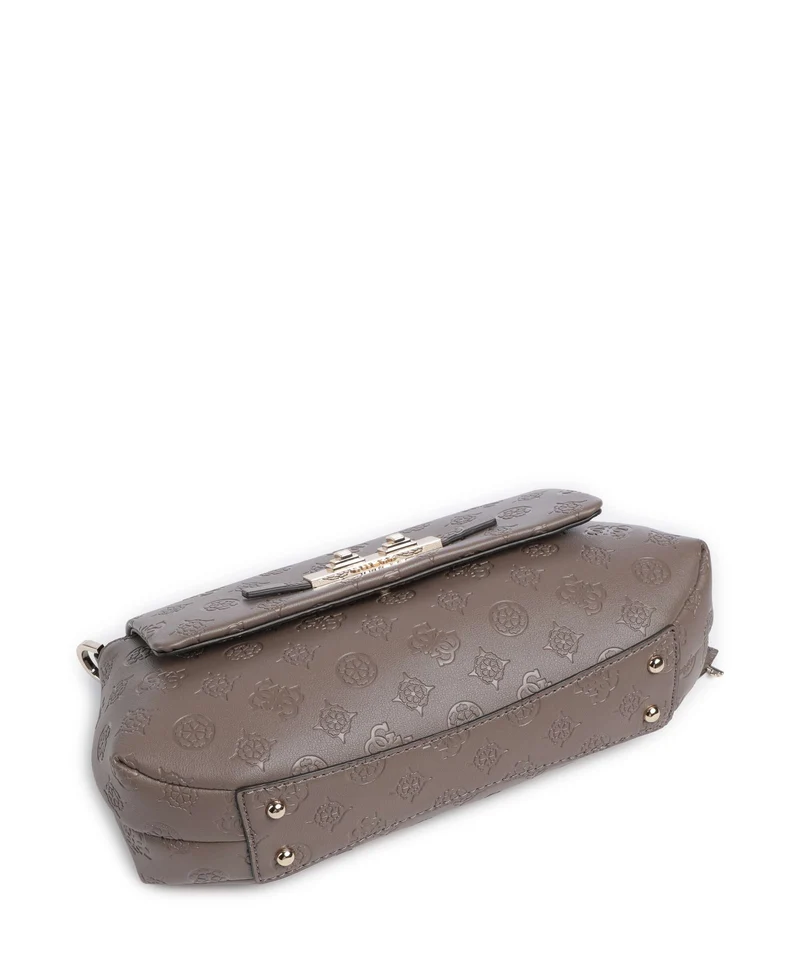Guess Carmella Umhängetasche taupe logo