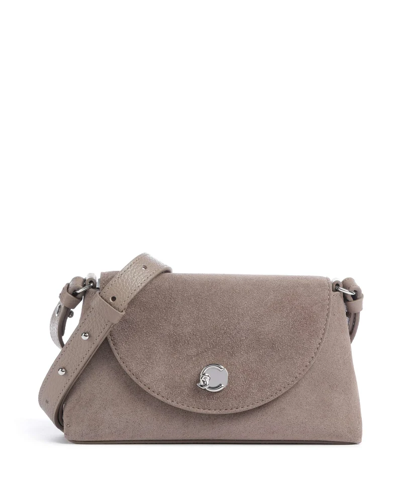 Coccinelle Nikla Suede Umhängetasche warm taupe