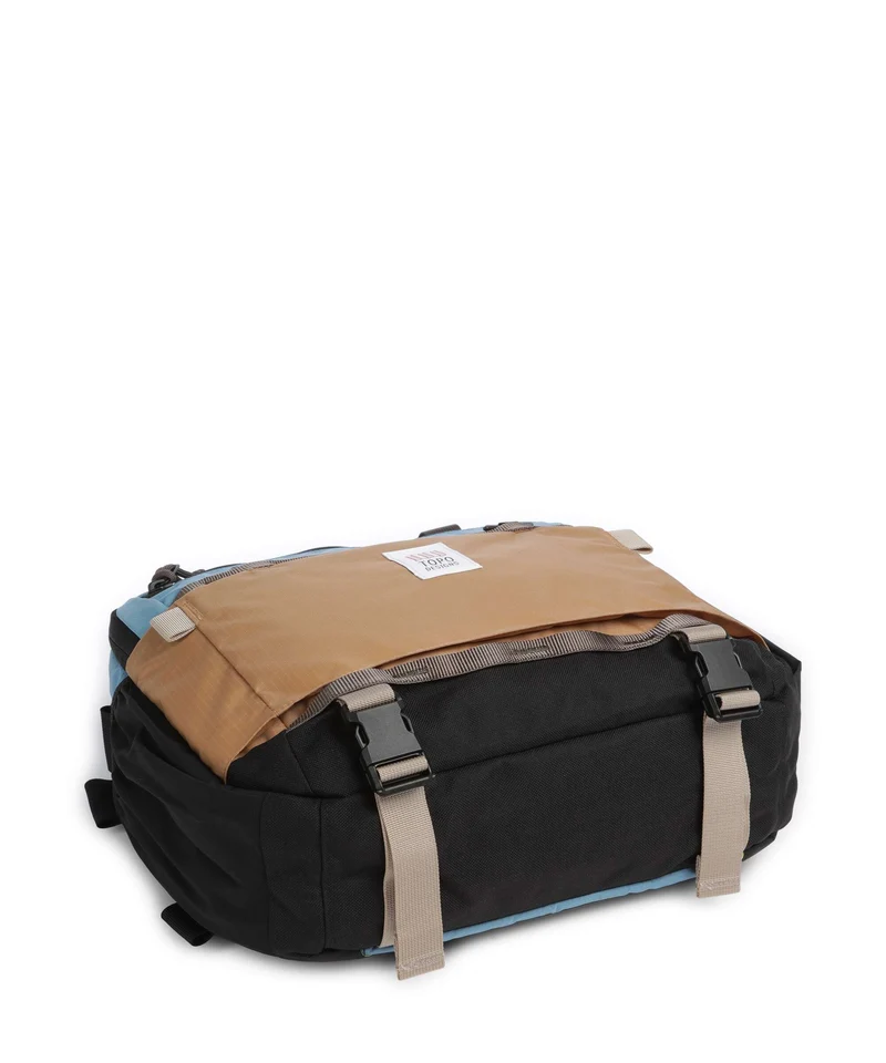 Topo Designs Mountain Umhängetasche river blue/brown oak