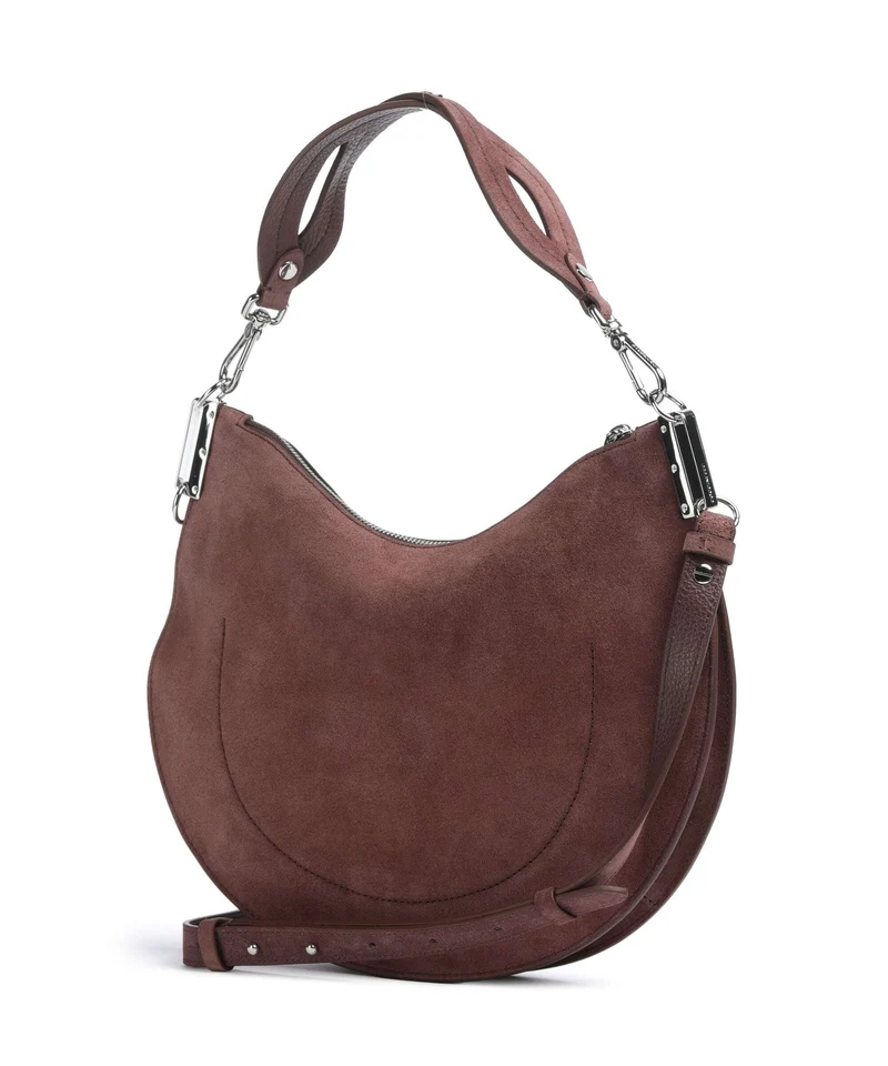 Coccinelle Sunup Suede Beuteltasche berry