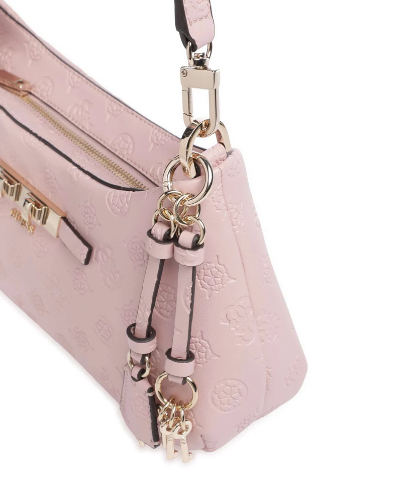 Guess Carmella Schultertasche light pink logo