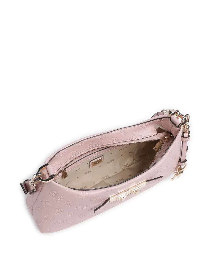 Guess Carmella Schultertasche light pink logo