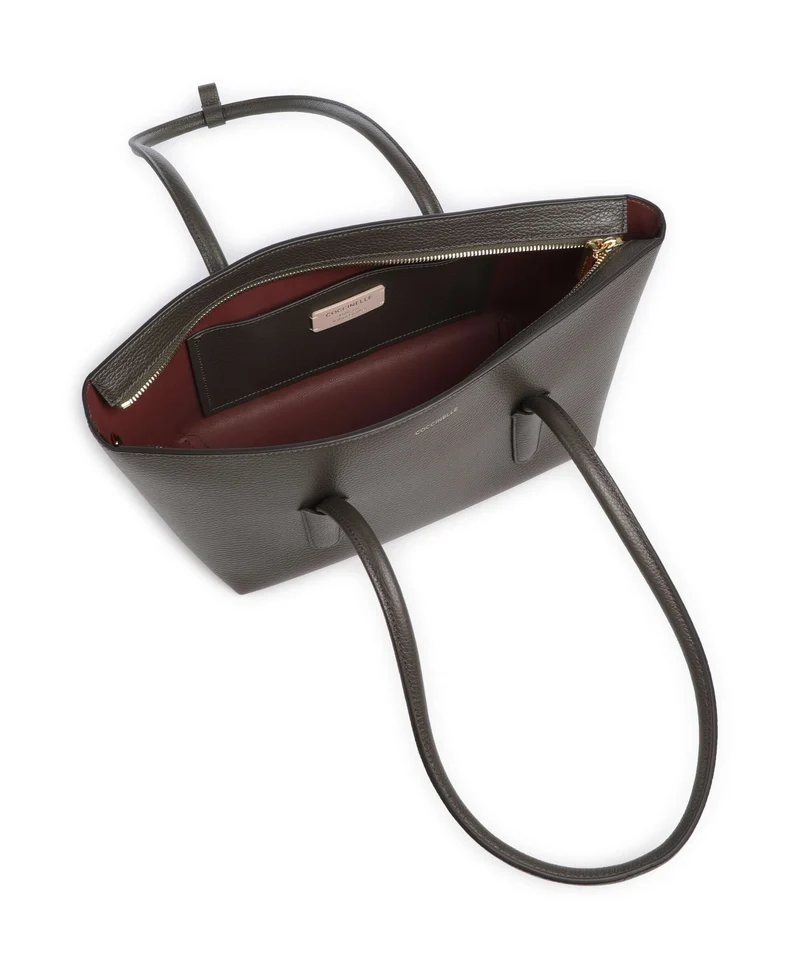 Coccinelle Beat Double Schultertasche fango