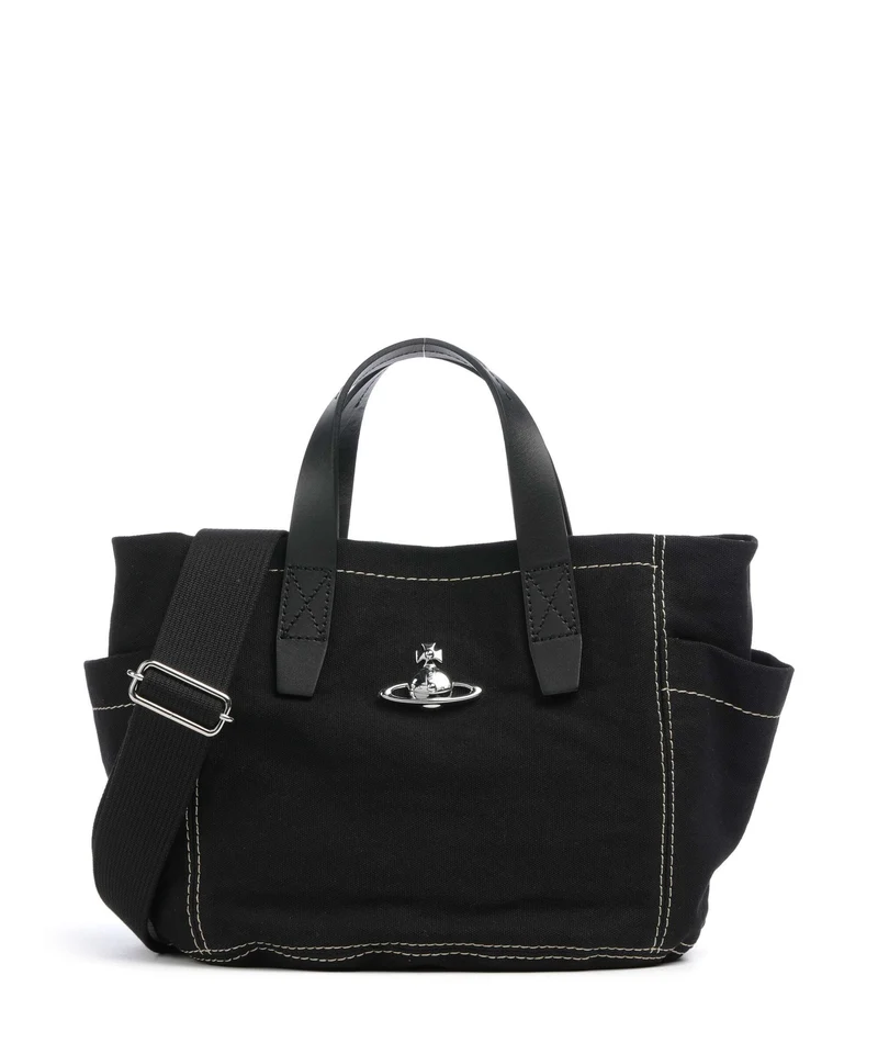 Vivienne Westwood Henry Canvas Small Handtasche black