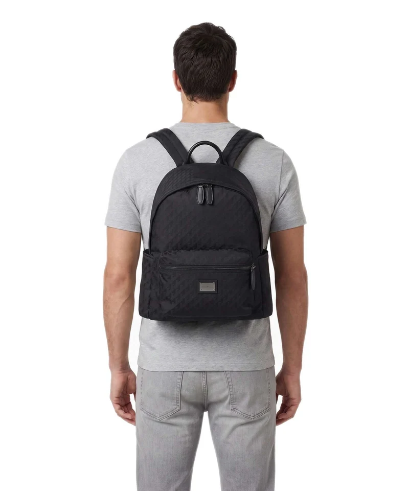 Emporio Armani Eagle All Over Rucksack black beauty