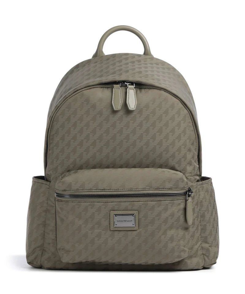 Emporio Armani Eagle All Over Rucksack stone gray