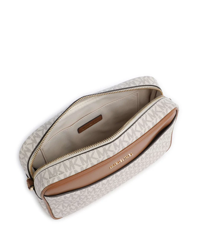 Michael Kors Bev Large Umhängetasche vanilla/acorn