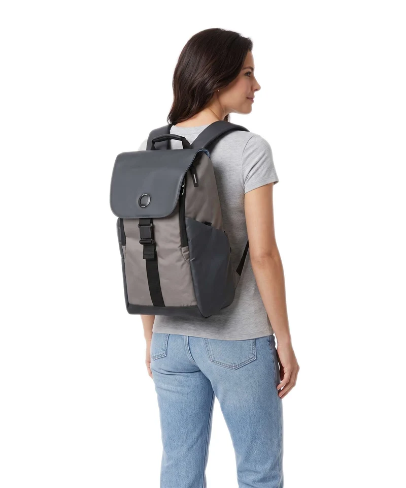Delsey Paris Securflap Laptop-Rucksack brown