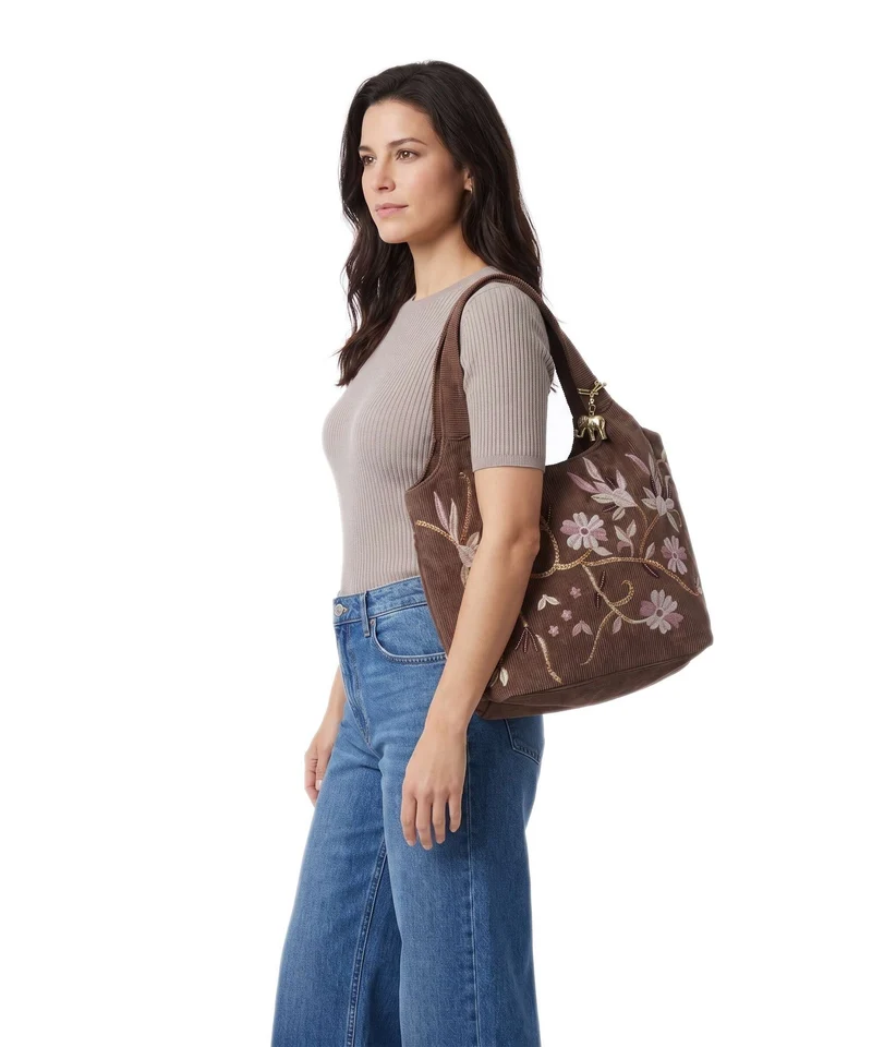 Anokhi Beuteltasche chocolate