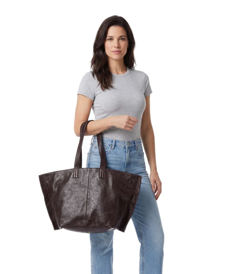 AllSaints Lutece Shopper burgundy red