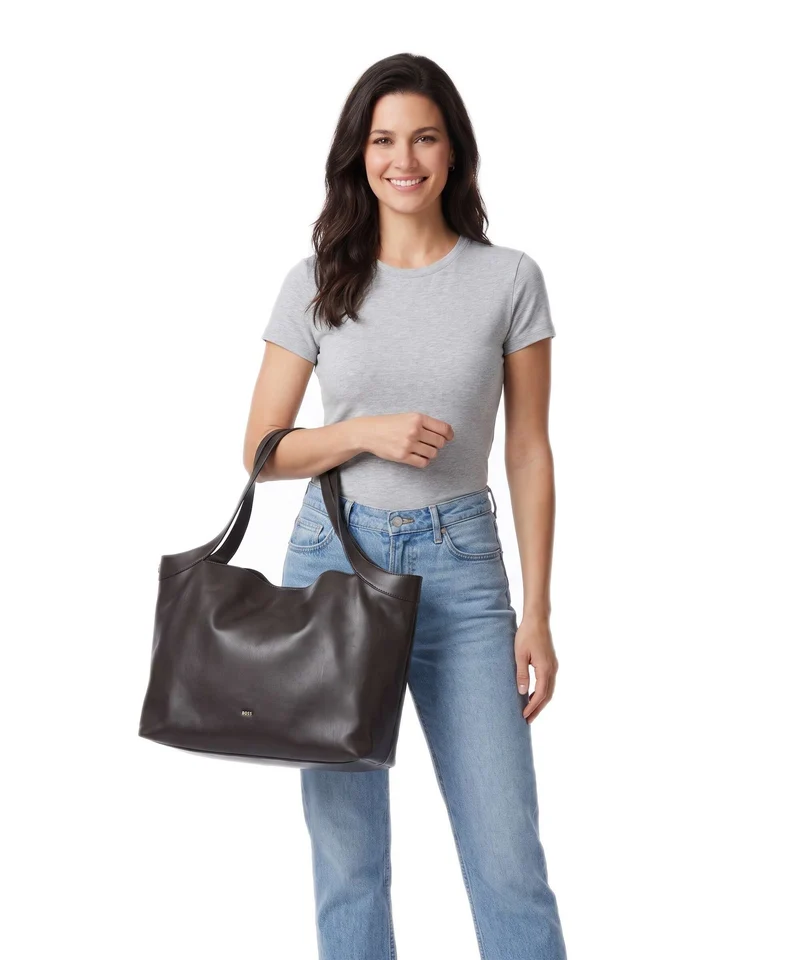 BOSS Caylie Shopper dark brown