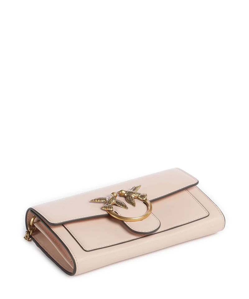 Pinko Love One Geldbörse rosa cammeo/antique gold