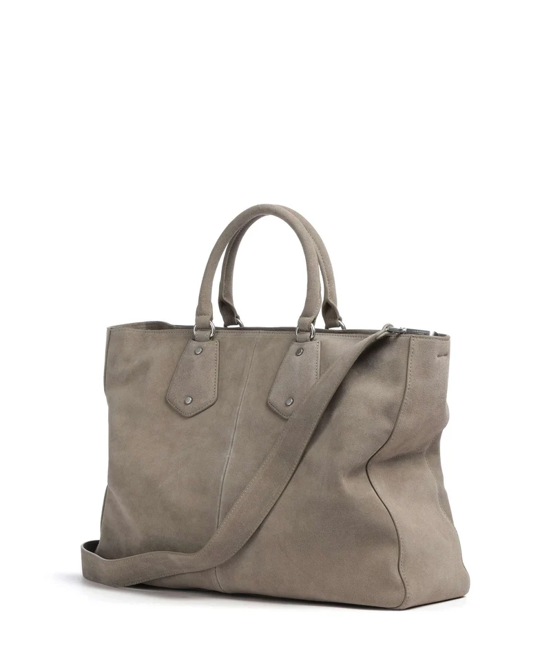 Liebeskind Cora Hydro Suede L Handtasche neutral grey