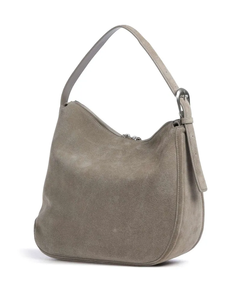 Liebeskind Ines Suede L Beuteltasche neutral grey