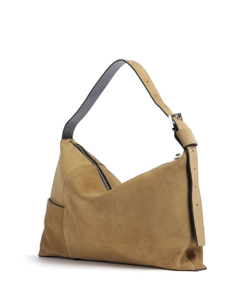 AllSaints Alba Beuteltasche warm olive brown