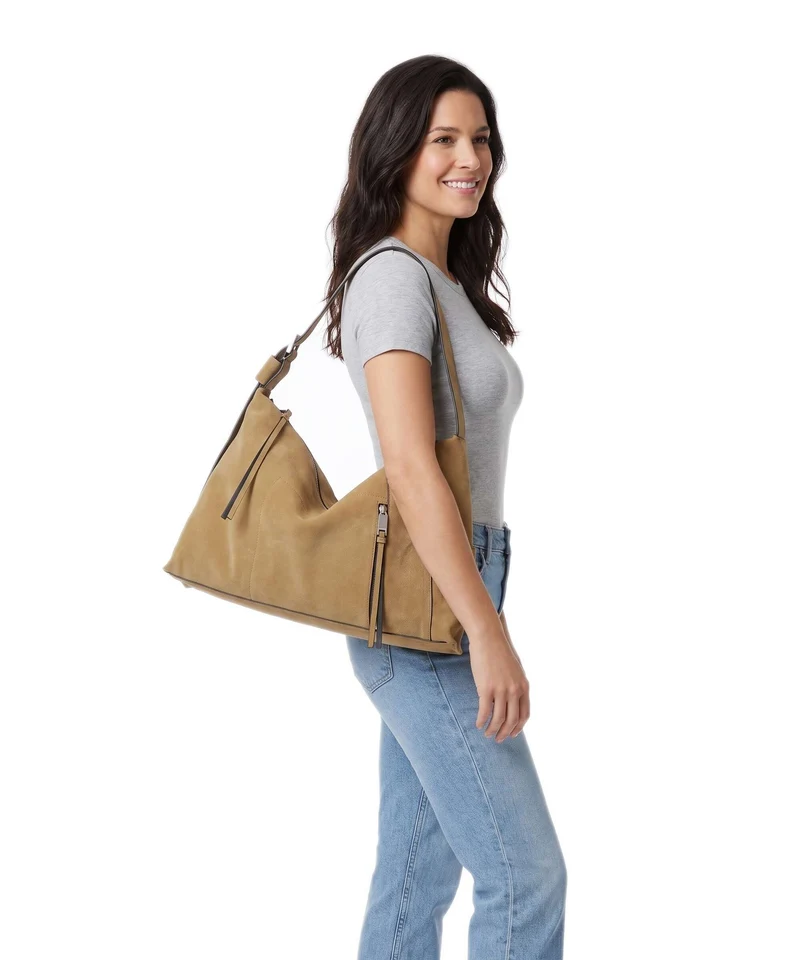 AllSaints Alba Beuteltasche warm olive brown