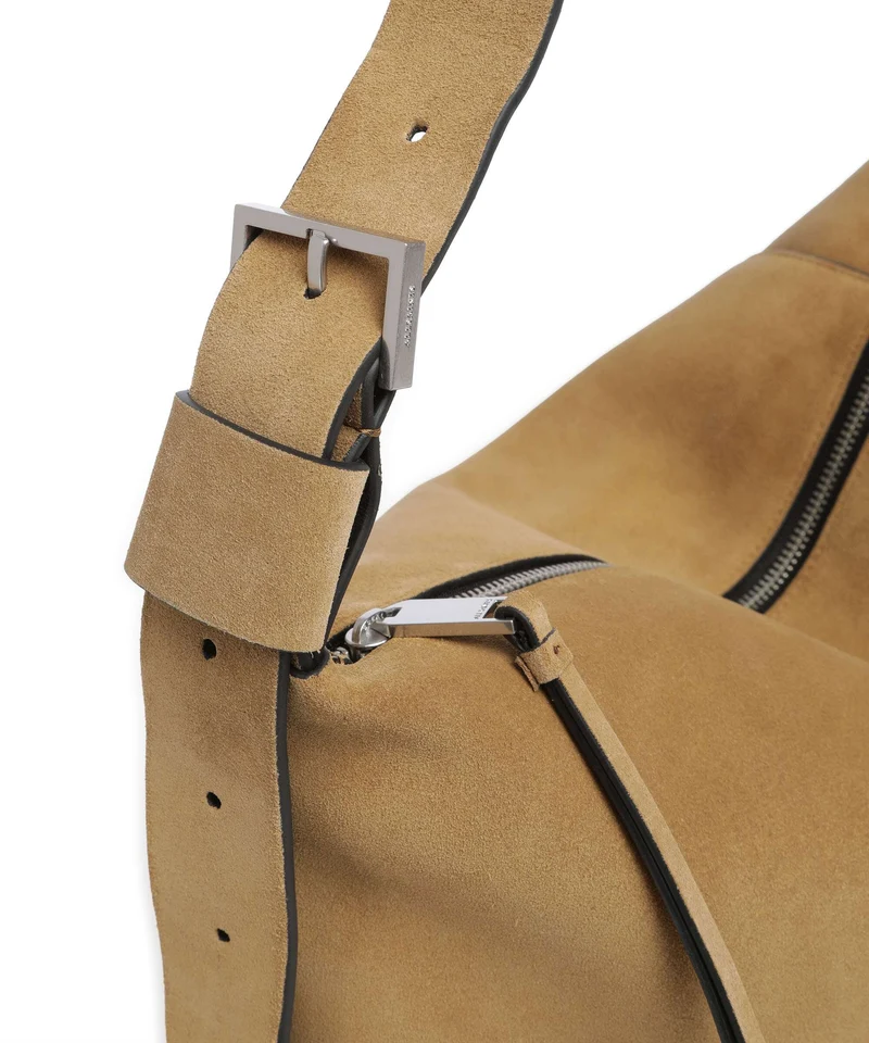 AllSaints Alba Beuteltasche warm olive brown