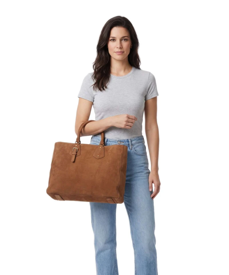 Liebeskind Cora Hydro Suede L Handtasche brown